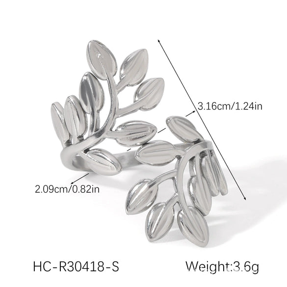 Wholesale Women's Heart Shape Open Titanium Steel Ring With Oil Dripping Design And Non Fading Feature