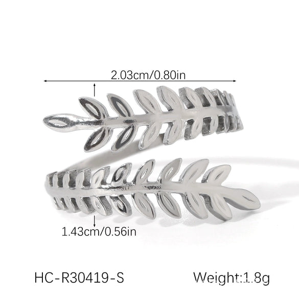 Wholesale Women's Heart Shape Open Titanium Steel Ring With Oil Dripping Design And Non Fading Feature