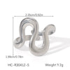 Wholesale Women's Heart Shape Open Titanium Steel Ring With Oil Dripping Design And Non Fading Feature