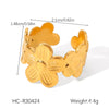 Wholesale Women's Heart Shape Open Titanium Steel Ring With Oil Dripping Design And Non Fading Feature
