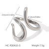 Wholesale Women's Heart Shape Open Titanium Steel Ring With Oil Dripping Design And Non Fading Feature