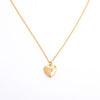 Wholesale Women's Heartshaped Copper And Titanium Steel Necklace With Diamond Design And Cross Chain