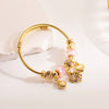 Wholesale Women's Heartshaped Diamond Alloy Bracelet For Students And Girlfriends