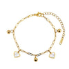 Wholesale Women's Heartshaped Geometric Stainless Steel Electroplated Bracelet Pendant