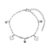 Wholesale Women's Heartshaped Geometric Stainless Steel Electroplated Bracelet Pendant