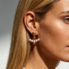 Wholesale Women's Heartshaped Geometric Stainless Steel Electroplated Earrings Light Luxury Minimalist Style