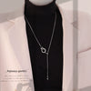 Wholesale Women's Heartshaped Silver Love Pendant Necklace Made Of Highquality Titanium Steel