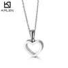 Wholesale Women's Heartshaped Titanium Steel Necklace With Electroplating Clavicle Chain Jewelry