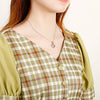 Wholesale Women's Heartshaped Titanium Steel Necklace With Electroplating Clavicle Chain Jewelry