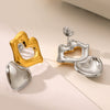 Wholesale Women's Heartshaped Titanium Steel Stainless Steel Earrings With Vacuum Plating And 18K Gold Plating Nonfading Oxidation And Corrosion Resistant