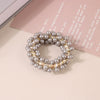 Wholesale Women's High Elastic Plastic And Resin Handmade Rose Ponytail Hair Band Hair Accessories