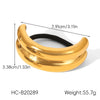 Wholesale Women's High Elasticity Geometric Electroplated Titanium Steel And Stainless Steel Hair Accessories