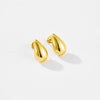 Wholesale Women's High End Fashion Sense Geometric Copper Earrings With Micropaved Design And Platinum Or 18K Gold Electroplating