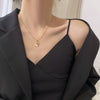 Wholesale Women's High Sense Jewelry Rabbit Pendant Necklace With Cat's Eye Stone Copper Pendant And Titanium Steel Ochain Animals Zodiac Design