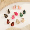 Wholesale Women's Highend Electroplated Resin And Stainless Steel Metal Splicing Earrings
