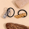 Wholesale Women's Highend Fashion Geometric Stainless Steel 18K Gold Plated Twist Shape Hair Accessories