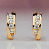 Wholesale Women's Highend Geometric Copper Zirconia Earrings