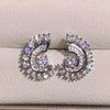 Wholesale Women's Highend Geometric Copper Zirconia Micropaved Specialshaped Earrings