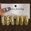 Wholesale Women's Highend Geometric Plastic Resin Electroplated Earrings