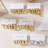 Wholesale Women's Highend Geometric Plastic Resin Electroplated Earrings