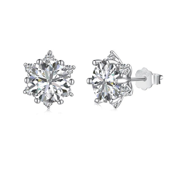 Wholesale Women's Highend Geometric S925 Sterling Silver Earrings With U Shape Drop Shape Star Shape And Electroplating