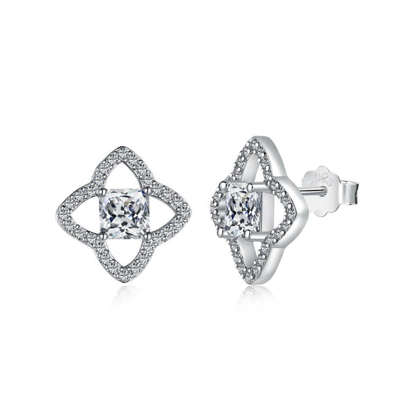 Wholesale Women's Highend Geometric S925 Sterling Silver Earrings With U Shape Drop Shape Star Shape And Electroplating