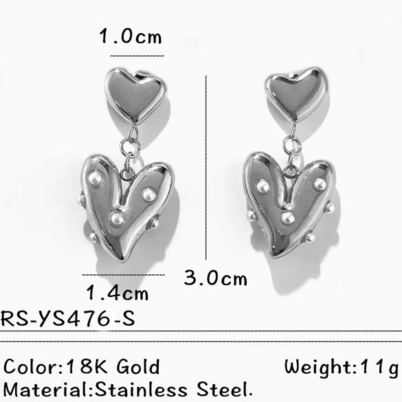 Wholesale Women's Highend Geometric Stainless Steel Earrings