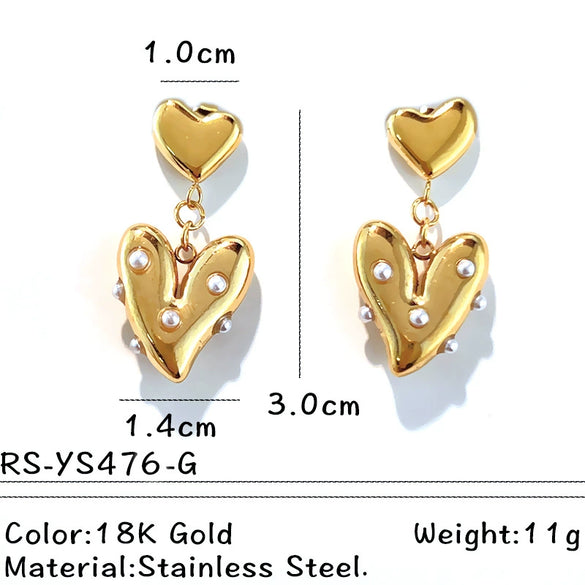 Wholesale Women's Highend Geometric Stainless Steel Earrings
