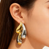 Wholesale Women's Highend Geometric Stainless Steel Electroplated Drop Earrings