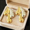 Wholesale Women's Highend Geometric Stainless Steel Electroplated Drop Earrings