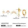 Wholesale Women's Highend Geometric Stainless Steel Electroplated Earrings