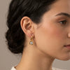 Wholesale Women's Highend Geometric Stainless Steel 18K Gold Plated Earrings