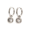 Wholesale Women's Highend Geometric Stainless Steel 18K Gold Plated Earrings