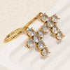 Wholesale Women's Highend Geometric Stainless Steel 18K Goldplated Cross Earrings
