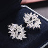 Wholesale Women's Highend Geometric Zircon Earrings Copper Material