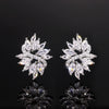 Wholesale Women's Highend Geometric Zircon Earrings Copper Material