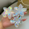 Wholesale Women's Highend Handmade Plastic Resin Frangipani Shark Clip Hair Accessory