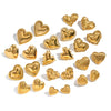 Wholesale Women's Highend Heart Shape Earrings With Pvd Furnace Vacuum Real Gold Plating Stainless Steel Ear Needles