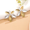 Wholesale Women's Highend Heart Shape Flower Goldplated Stainless Steel Earrings