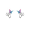 Wholesale Women's Highend Niche Design Copper Flower Butterfly Earrings With Electroplating
