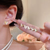 Wholesale Women's Highend Niche Simple Geometric Heart Bow Drop Shape Copper 925 Silver Needle Zircon Pearl Earrings Jewelry
