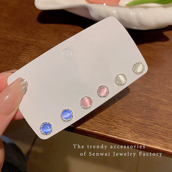 Wholesale Women's Highend Niche Simple Geometric Heart Bow Drop Shape Copper 925 Silver Needle Zircon Pearl Earrings Jewelry