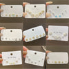 Wholesale Women's Highend Niche Simple Geometric Heart Bow Drop Shape Copper 925 Silver Needle Zircon Pearl Earrings Jewelry
