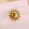 Wholesale Women's Highend Retro Elegant Bow Tie Starfish Stainless Steel Brooch Inlaid With Gold Accessories
