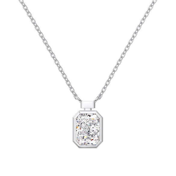 Wholesale Women's Highend S925 Sterling Silver Clavicle Chain With Flower And Oval Shaped Pendant And Electroplating