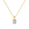 Wholesale Women's Highend S925 Sterling Silver Clavicle Chain With Flower And Oval Shaped Pendant And Electroplating