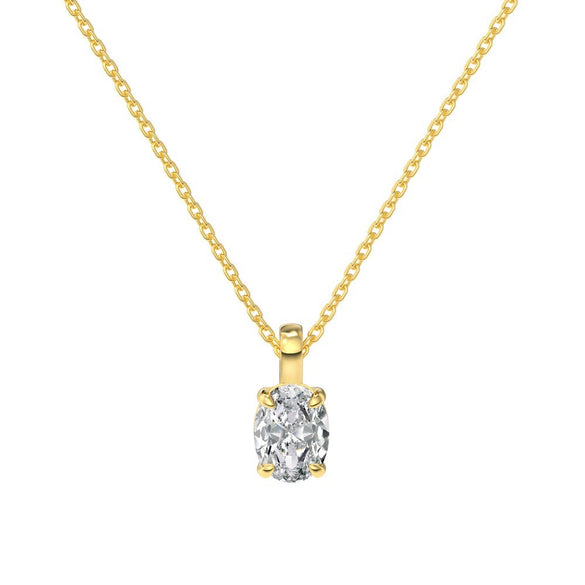 Wholesale Women's Highend S925 Sterling Silver Clavicle Chain With Flower And Oval Shaped Pendant And Electroplating