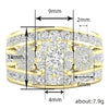 Wholesale Women's Highend Shining Geometric Copper Ring With Zirconia