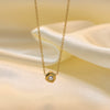 Wholesale Women's Highend Stylish Light Luxury Geometric Titanium Steel 18K Gold Plated Multilayer Ochain Necklace