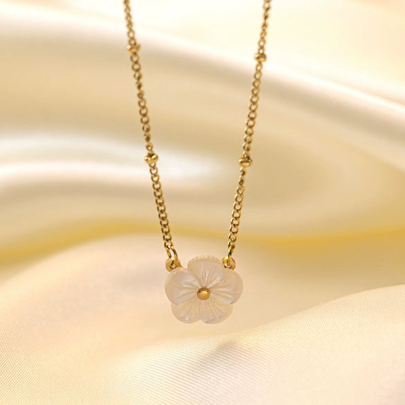 Wholesale Women's Highend Stylish Light Luxury Geometric Titanium Steel 18K Gold Plated Multilayer Ochain Necklace